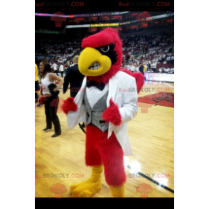 Mascotte dell'aquila rossa nera e gialla - Redbrokoly.com