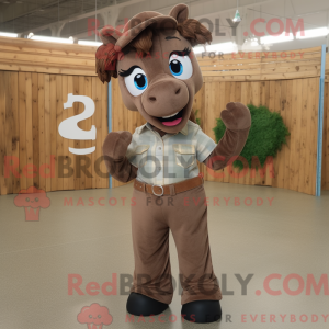 Brown Horseshoe mascot...