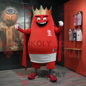 Red King-mascottekostuum...