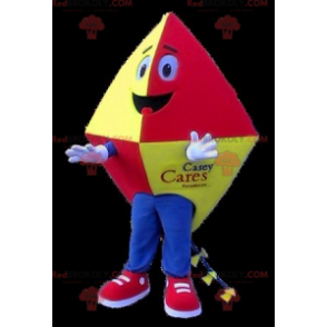 Red yellow and blue kite mascot - Redbrokoly.com
