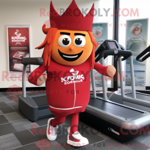 Red King mascot costume...