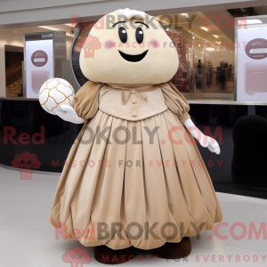 Beige Chokolade maskot...