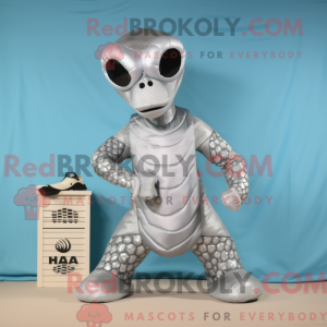 Maskottchenkostüm Silber...