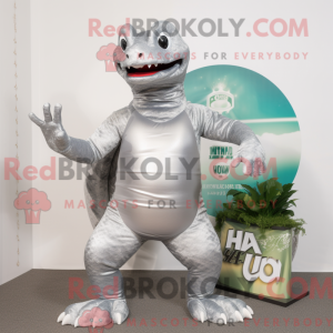 Sølv Hydra maskotdraktfigur...