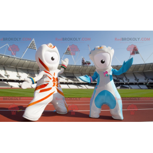 2 mascottes d'extra-terrestres des Jeux olympiques 2012 -