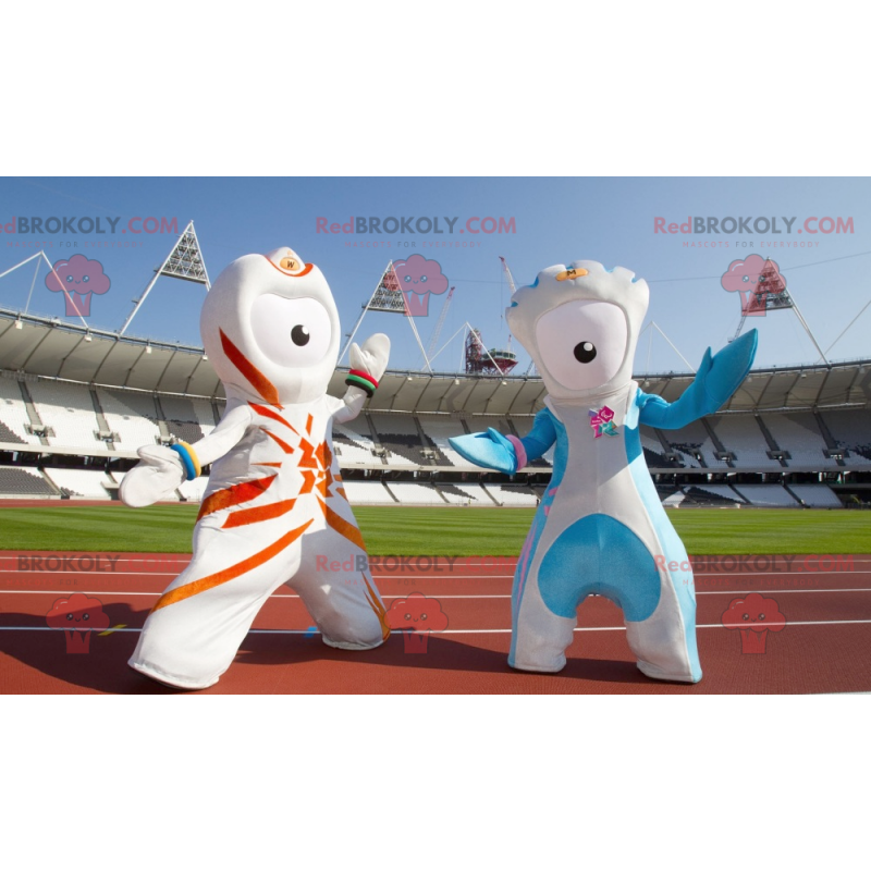 2 mascottes d'extra-terrestres des Jeux olympiques 2012 -