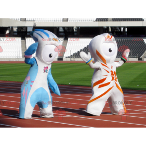 2 mascottes d'extra-terrestres des Jeux olympiques 2012 -