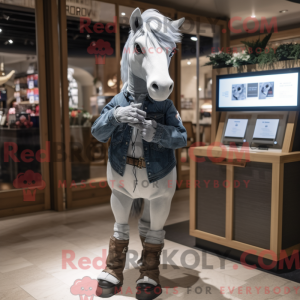 Grey Mare maskotdraktfigur...