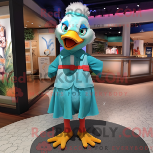Turkis Moscovy Duck maskot...