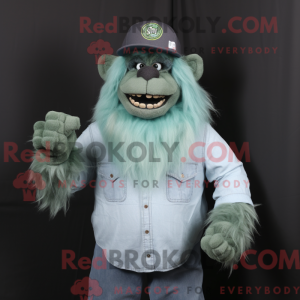 Forest Green Yeti mascot...