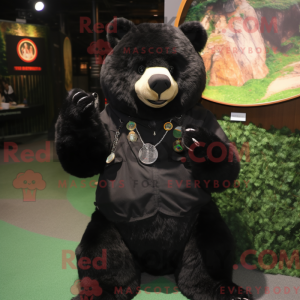 Black Bear mascot costume...