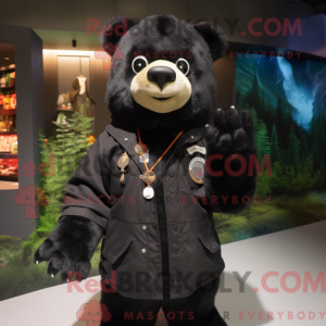 Máscara de urso preto...
