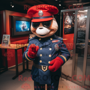 Red Navy Soldier maskot...