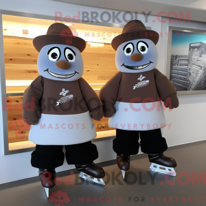 Brown Pair Of Ice Skates...