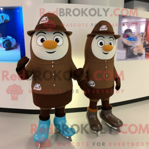 Brown Pair Of Ice Skates...