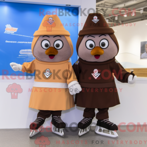 Brown Pair Of Ice Skates...