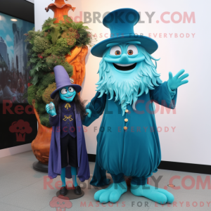 Turquoise Witch mascot...