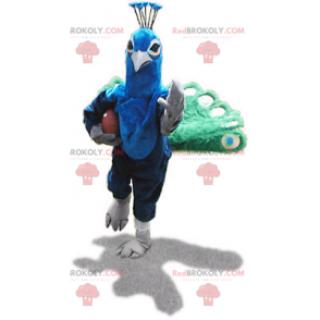 Mascotte pavone verde e blu - Redbrokoly.com