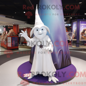 White Witch S Hat mascot...