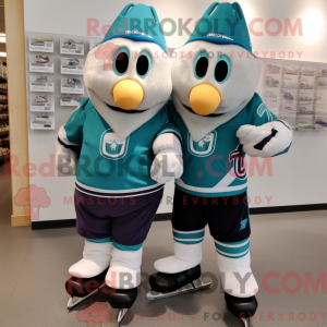 Teal Pair Of Ice Skates...