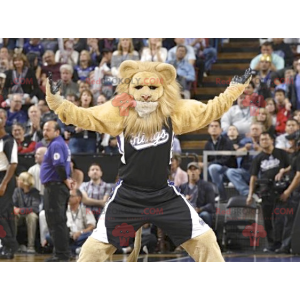 Mascotte leone in abbigliamento sportivo - Redbrokoly.com