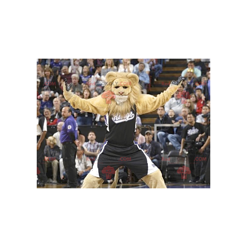 Lion maskot i sportsbeklædning - Redbrokoly.com Lion maskot i sportsbeklædning - Redbrokoly.com