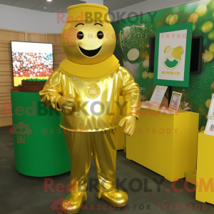 Yellow Pot Of Gold maskot...
