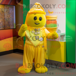 Yellow Pot Of Gold maskot...