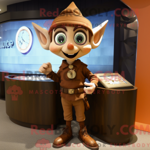 Brown Elf-mascottekostuum...