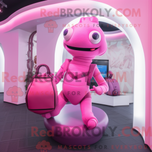 Pink Contortionist maskot...