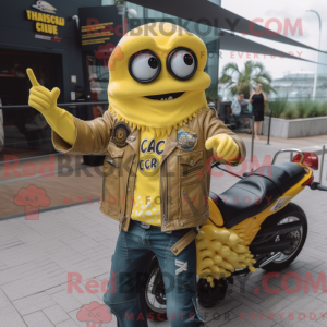Gul Ceviche maskot kostume...