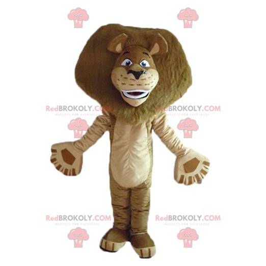 Mascote Alex famoso desenho de leão de Madagascar -