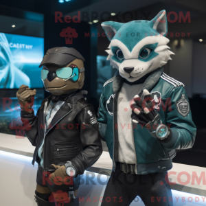 Postava maskota Teal Lynx...