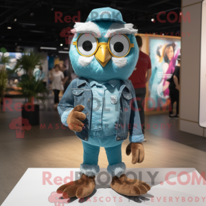Disfraz de mascota Teal Owl...
