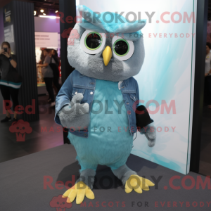 Maskotka Teal Owl w...