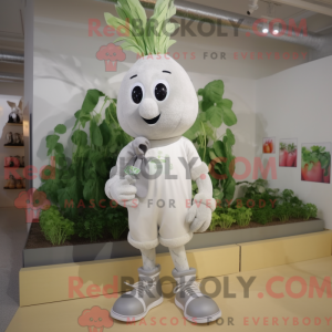 Sølv reddik maskot drakt...
