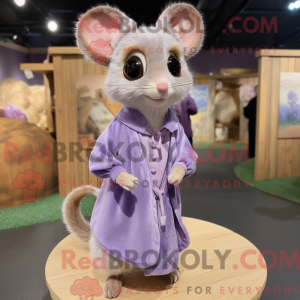 Lavendel Dormouse maskot...