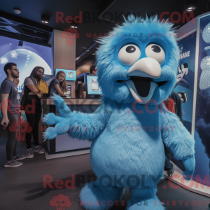 Sky Blue Emu mascot costume...
