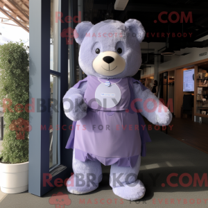 Lavender Bear mascot...