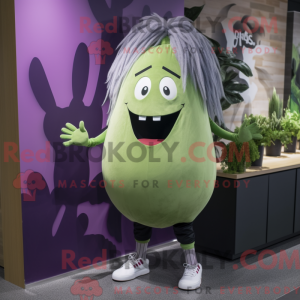 Oliven Aubergine maskot...