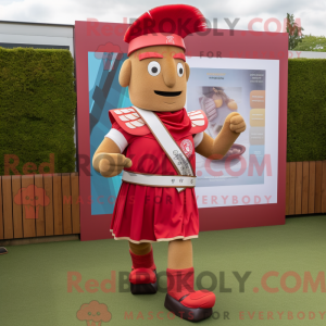Maskotdraktfigur Red Roman...