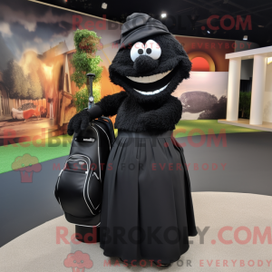 Black Golf Bag mascot...