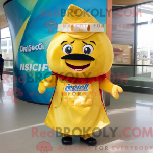 Guld Ceviche maskot kostume...