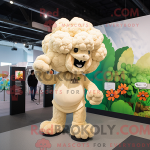 Tan Cauliflower mascot...