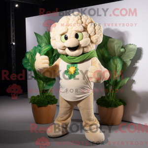 Tan Cauliflower mascot...