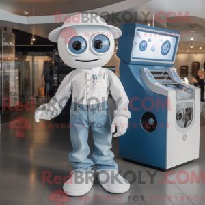 Hvit Gyro maskot...