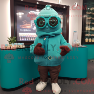 Disfraz de mascota de Teal...