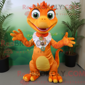 Oranje hagedis...