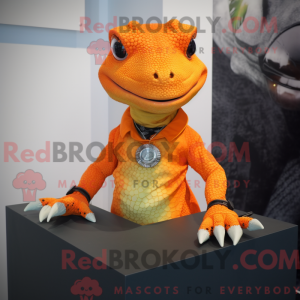 Oranje hagedis...