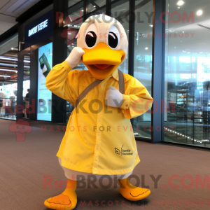 Gul gæs maskot kostume...
